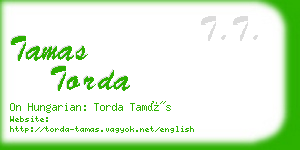 tamas torda business card